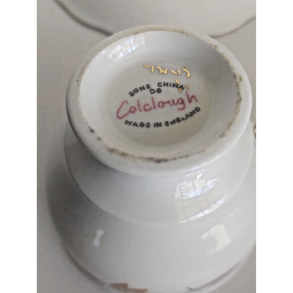 Vintage Colclough Bone China Tea Cup & Saucer England Art Deco Footed 1960's - Picture 9 of 10